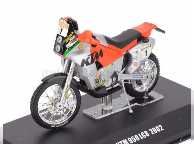 KTM 950 Lc8 Team Ktm №1 Winner Rally Madrid Dakar (2002) Fabrizio Meoni, Orange White
