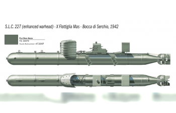 Сборная модель S.L.C. Maiale with crew