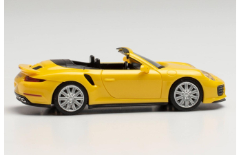PORSCHE 911 Turbo Cabrio, yellow