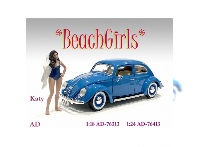 FIGURES KATY - BEACH GIRL, BLUE PINK