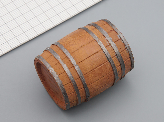 Аксессуары для моделей Бочка деревянная большая окрашенная, 1 шт.