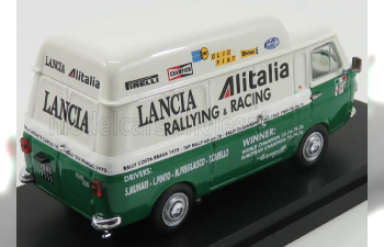 FIAT 238 Van Tetto Alto Assistenza Lancia Corse Rally Racing (1975), White Green