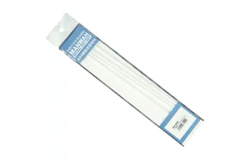 Пластиковый профиль полукруглый пруток 5,0мм*250мм, 4шт