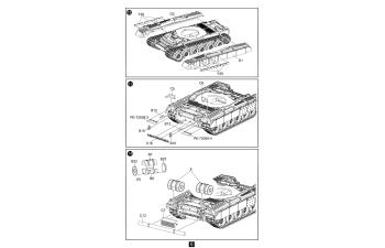 Сборная модель танк Т-80BV Main Battle Tank