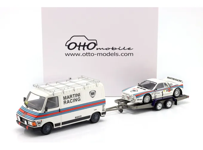 LANCIA 037 Rally & FIAT 242 + Trailer (1983)