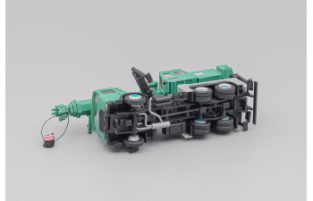 MAN F90 26.321 DFK mit Liebherr LTF 1030-3 Fertighauskran "Schwarz Bau", green