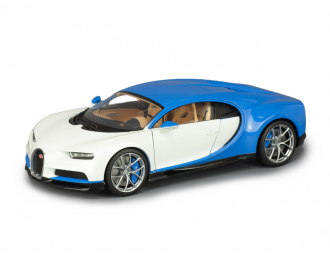 Bugatti Chiron голубой с белым