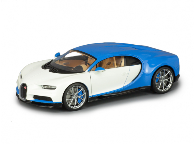 Bugatti Chiron голубой с белым