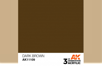 Краска акриловая 3rd Generation Dark Brown 17ml