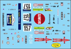 Декаль ВАЗ 2121 №157 Дакар 1983