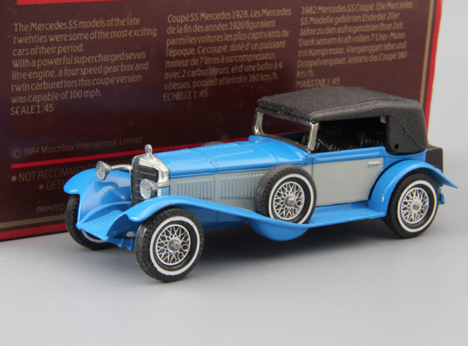 MERCEDES-BENZ SS (1928), Models of Yesterday, blue / grey / black