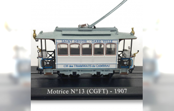 Трамвай Motrice №13 Камбре, Франция (1907), белый