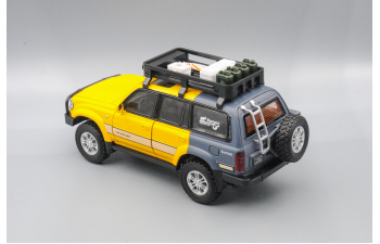 TOYOTA Land Cruiser 80 (Safari Edition), жёлтый, 21 см