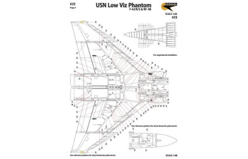 Декаль "Phantom shades of gray" - Low Viz F-4J/N/S, 7 Markings