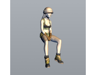 Фигура Милитари (масштаб 1:24) , окрашенная