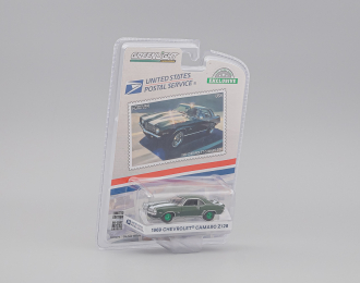 (Greenlight!) CHEVROLET Camaro Z28 "United States Postal Service (USPS)" 1969 Green with White Stripes