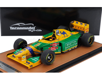 BENETTON F1 B193 Team Benetton Ford №6 3rd Donington Park British Gp With Rain Tires (1993) Riccardo Patrese, Yellow Green Blue