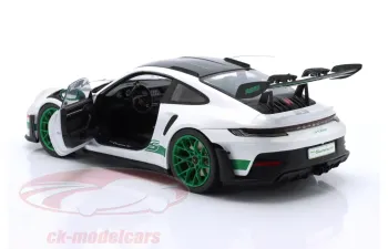 PORSCHE 911 (992) GT3 RS / Tribute to Carrera RS Package (2024), white / green / black