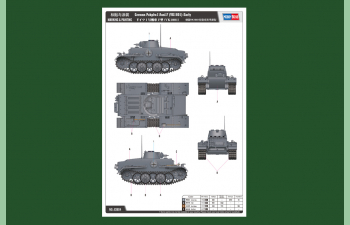 Сборная модель Танк German Pzkpfw.I Ausf.F (VK1801)-Early