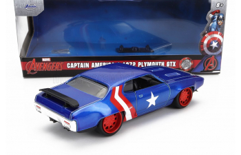 PLYMOUTH Gtx With Captain America Figure (1972), Blue Red White