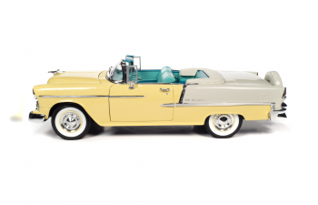 CHEVROLET Bel Air Convertible (1955) Harvest Gold & India Ivory (золотой с бежевым)