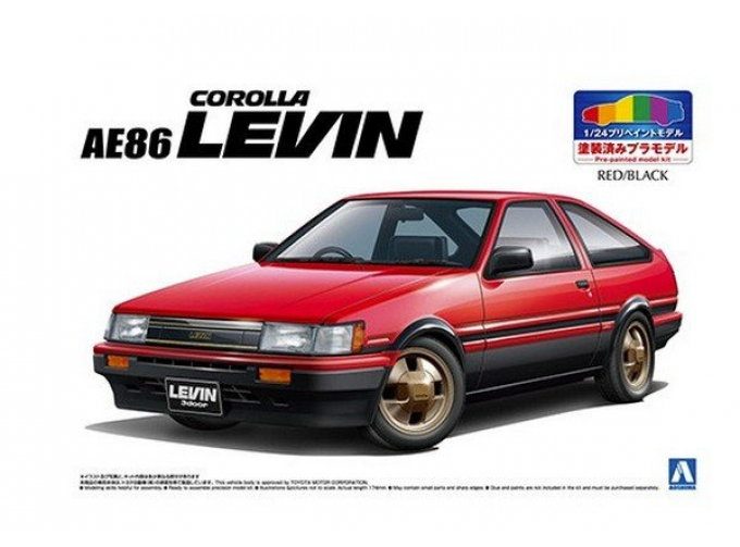 Сборная модель Toyota AE86 Levin '83 (Red/Black)