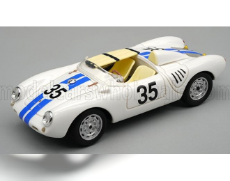 PORSCHE 550a Team Ed Hugus №35 24h Le Mans (1957) E.Hugus - C.g.de Beaufort, White Blue