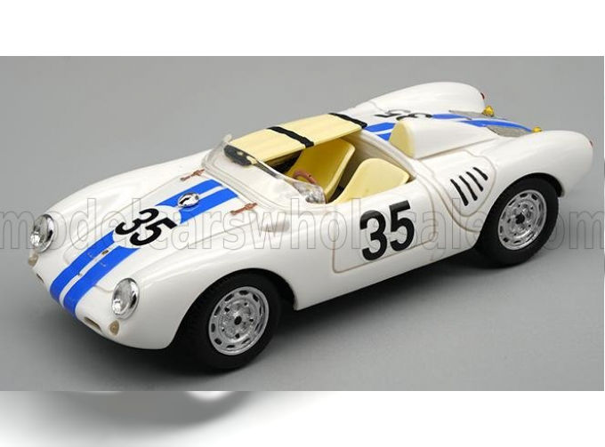 PORSCHE 550a Team Ed Hugus №35 24h Le Mans (1957) E.Hugus - C.g.de Beaufort, White Blue