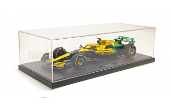 McLAREN F1 Mcl38 Team Mclaren №81 2nd Monaco Gp (senna 30th Anniversary) (2024) Oscar Piastri, Yellow Green Black