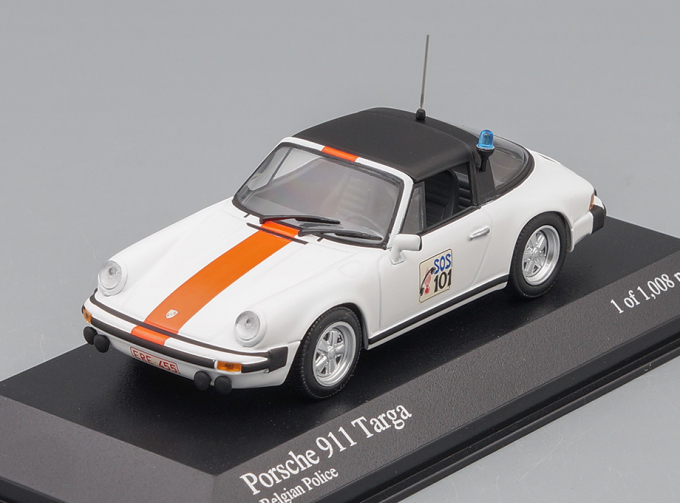 PORSCHE 911 Targa Belgian Police (1977), white