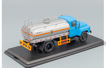 DONGFENG 140 series fuel tank truck, blue / silver