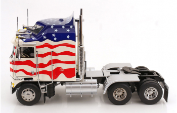 KENWORTH K100 Aerodyne Stars Stripes (1976), white blue red