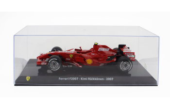 FERRARI F1 F2007 №6 World Champion Season (2007) Kimi Raikkonen - Con Vetrina - With Showcase, F-1 Red Met