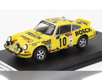 PORSCHE 911 Carrera Rs Coupe (night Version) №10 Rally East African Safari (1973) Bjorn Waldegaard - Hans Thorzelius, Yellow