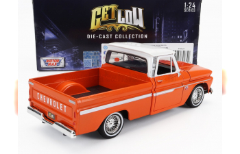 CHEVROLET Chevy C-10 Fleetside Pick-up Custom (1966), Orange Met White