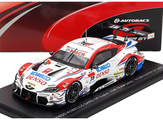 TOYOTA Supra Gr Team Sard №39 Gt500 Class Super Gt (2021) Heikki Kovalainen - Yuichi Nakayama, White Red