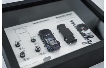 Сборная модель PORSCHE Quadro Panel Display 911 964 RWB RAUH Welt Army Girl Coupe (2015), purple