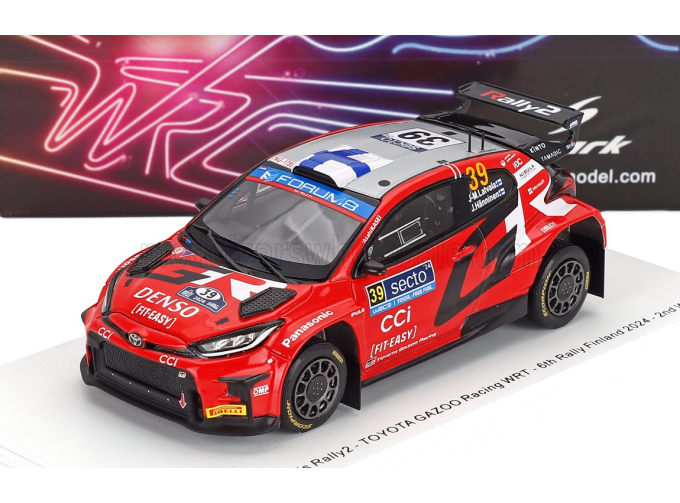 TOYOTA Yaris Gr Rally2 Hybrid Team Toyota Gazoo Racing Wrt №39 6th Rally Finland (2024) Jari Matti Latvala - Juho Hanninen, Red