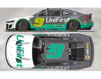 CHEVROLET #9 Chase Elliott *UniFirst*, white/grey/green 2025