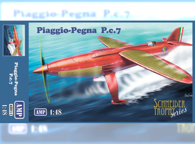 Сборная модель Гоночный гидросамолет Piaggio Pegna PC.7