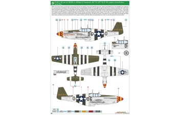Сборная модель Двойной комбо-набор Overlord: D-Day Mustangs / P-51B Mustang