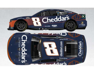 Chevrolet #8 Kyle Busch *Cheddar`s Blue*, blue/white/red 2025