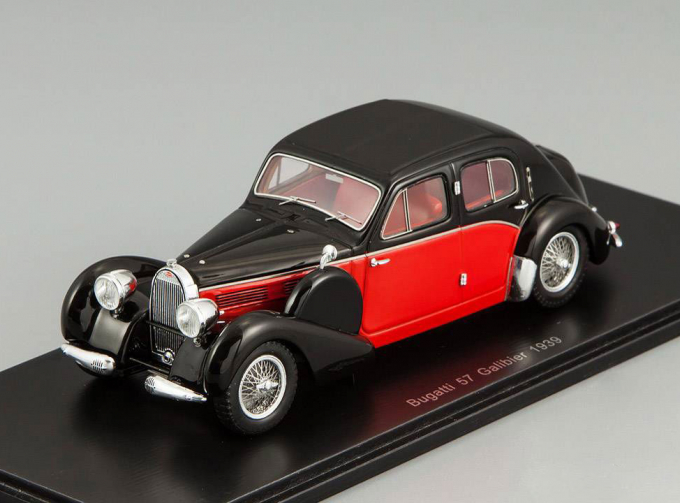 BUGATTI 57 Galibier 1939, black / red