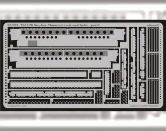 Фототравление для M-1126 Mounted rack and belts