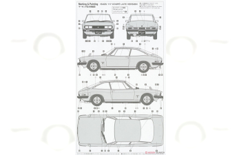Сборная модель Isuzu 117 Coupe Поздняя версия (☆☆XE) с крутой фигурой девушки-красавицы