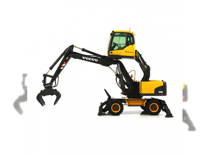 VOLVO WHEELED EXCAVATOR EW160C, yellow