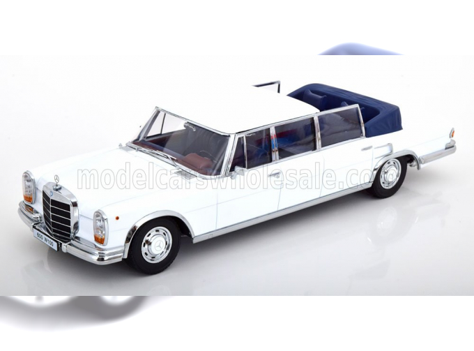 MERCEDES-BENZ S-Class 600 Pullman (W100) Landaulet Semiconvertible 1964, white