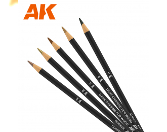 Набор карандашей для везеринга "Античное оружие и деревянные постройки"