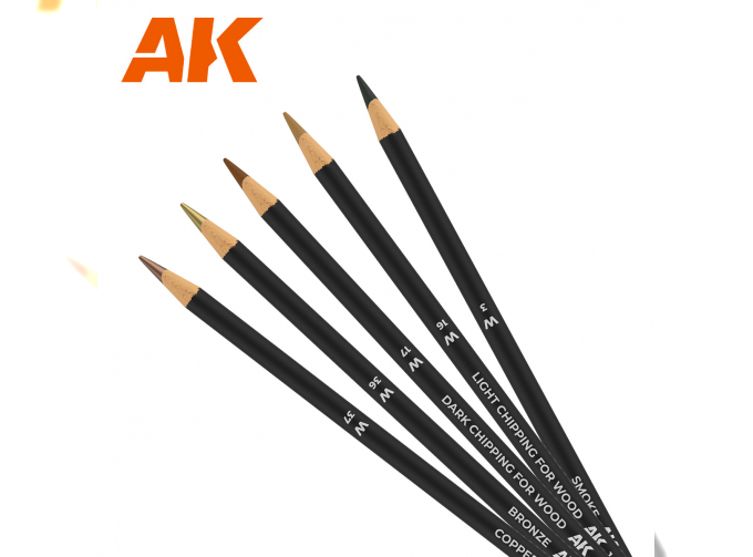 Набор карандашей для везеринга "Античное оружие и деревянные постройки"