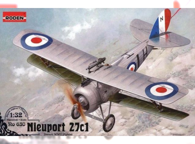 Сборная модель Самолет-биплан Nieuport Ni-27c1